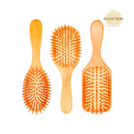 Load image into Gallery viewer, 1PC Wood Comb Professional Healthy Paddle Cushion Hair Loss Massage Brush Hairbrush Comb Scalp Hair Care Healthy bamboo comb
