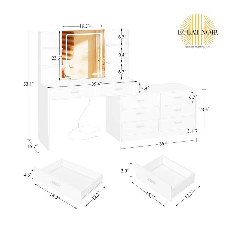 PrismaGlow Vanity Table